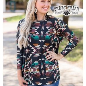 Crazy Train Soul On Fire Top Long Sleeve
